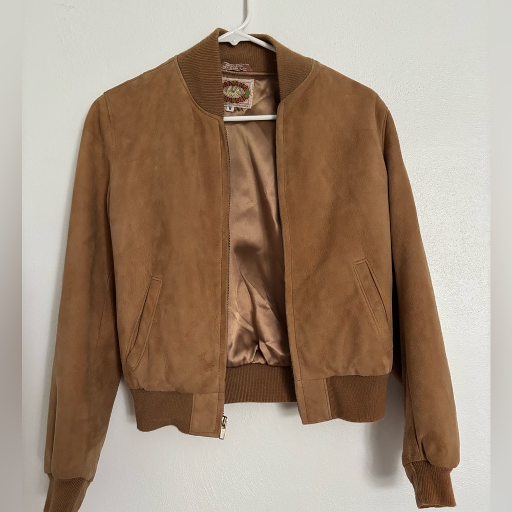 VINTAGE Banana Republic Suede Bomber Jacket
